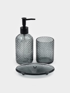 Набор для ванной «Капель», 3 предмета, дозатор для мыла, стакан, мыльница - Фото 1