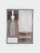 Набор для ванной "Перелив", 3 предмета (дозатор для мыла, стакан, мыльница) - фото 60873386