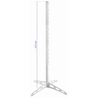УЦЕНКА Стойка для шаров, сборно-разборная, пластик, 1,67 м, Белый, 1 шт. - Фото 3