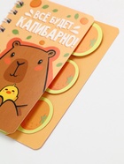 Блокнот с разделителями А7, 40 л "Капибара" - фото 61613495