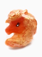 Новогоднее мыло ручной работы глицериновое «Символ года» золотистая лошадь, 50 г - Фото 1