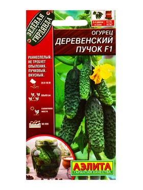 Семена Огурец «Деревенский пучок», F1, партенокарпический, «Зеленая гирлянда - Агрофирма АЭЛИТА», 10 шт.