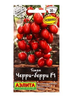 Семена Томат Черри-берри F1 Профи-Аэлита, Ц/П,10 шт. (комплект 2 шт)
