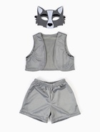 Карнавальный костюм «Волчонок», жилет, шорты, маска фетр, рост 92-116 см - фото 60873410