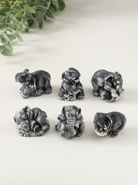 Фигурка «Слоники маленькие», 4.2 см, МИКС