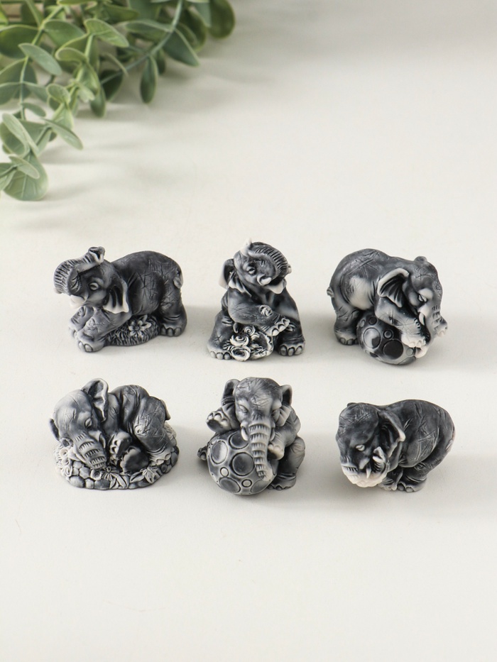 Фигурка «Слоники маленькие», 4.2 см, МИКС