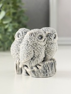 Фигурка «Три совы на пне», 7 см - фото 61613934