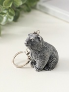 Брелок для ключей на кольце «Медвежонок сидит», 4.5 см - фото 61613987