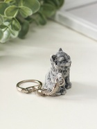 Брелок для ключей на кольце «Котенок с поднятой лапкой маленький», 3.5 см - фото 61613994