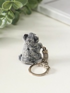 Брелок для ключей на кольце «Котенок с поднятой лапкой маленький», 3.5 см - фото 61613995