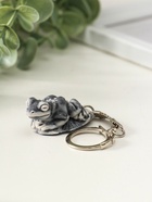 Брелок для ключей на кольце «Лягушка на листе маленькая», 2 см - Фото 4