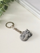 Брелок для ключей на кольце «Лисенок лежит (барельеф)», 2.4 см - Фото 3