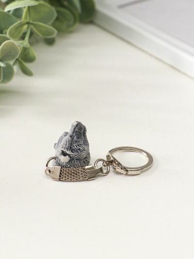 Брелок для ключей на кольце «Голова медведя маленькая», 2.5 см