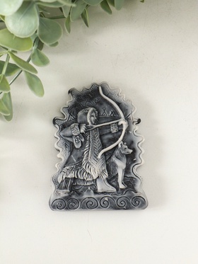 Магнит на холодильник «Охотник с луком (барельеф)», 8 см