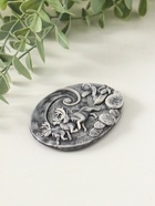 Магнит на холодильник «Погонщик оленей на фоне северного сияния (барельеф)», 6 см - Фото 3