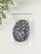 Магнит на холодильник «Погонщик оленей на фоне северного сияния (барельеф)», 6 см - Фото 5