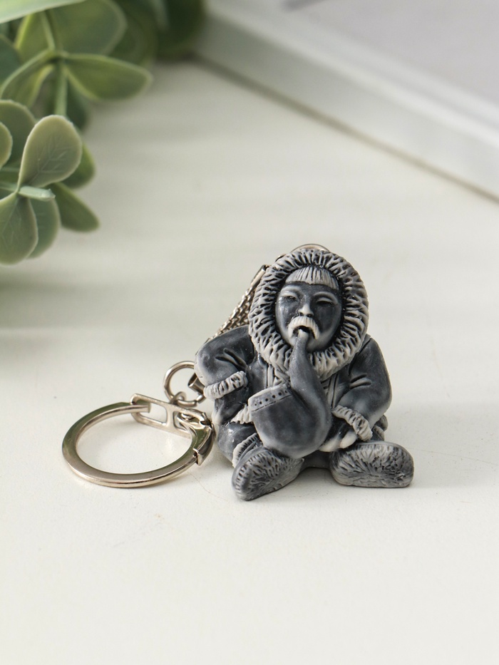 Брелок для ключей на кольце «Хант с трубкой маленький», 3.5 см - Фото 1