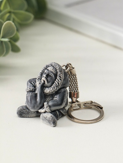 Брелок для ключей на кольце «Хант с трубкой маленький», 3.5 см