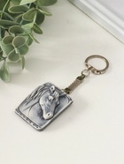 Брелок для ключей на кольце «Голова лошади (барельеф)», 4 см - фото 7627868