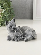 Фигурка «Кошка с котёнком лежит», 8 см - фото 61614120