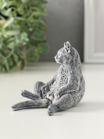 Фигурка «Кот с яйцами сидит», 6.6 см