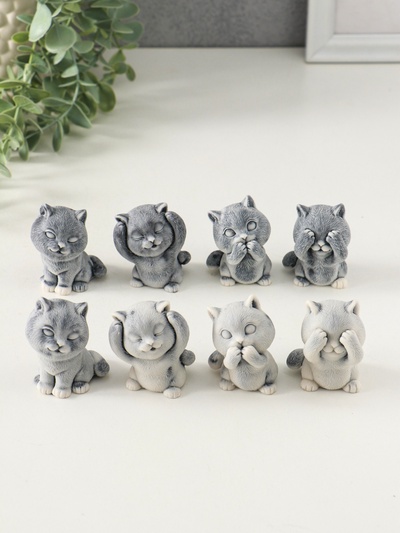 Фигурка «Котёнок забавный», 5.2 см, МИКС