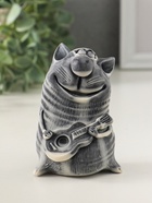 Фигурка «Кот с гитарой», 9 см - фото 61719472
