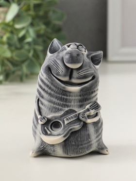 Фигурка «Кот с гитарой», 9 см