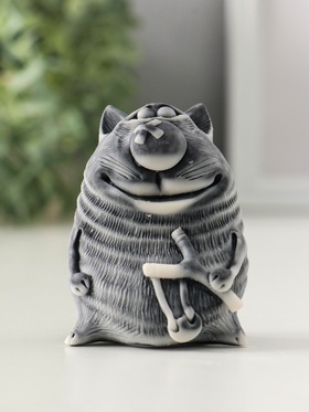 Фигурка «Кот хулиган с рогаткой», 7 см