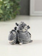 Фигурка «Кот с большой рыбиной», 4.8 см - фото 809343593