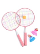УЦЕНКА Набор для бадминтона ONLYTOP «Милашка»: 2 ракетки 44 см, 2 волана, мяч, чехол, розовый - Фото 5