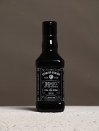 Подарочный набор «Лучшему мужчине», гель для душа во флаконе виски, чёрный и мочалка лента, Чистое счастье - фото 61614321