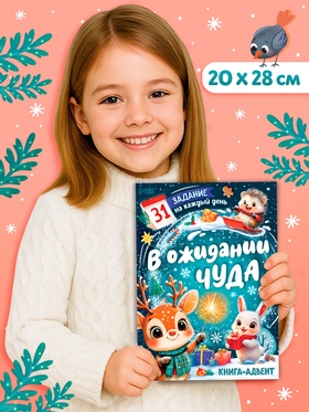 Книга - адвент «В ожидании чуда», 31 задание, 20 стр. (комплект 3 шт)