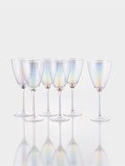 Набор бокалов для вина Magistro «Жемчуг» 400 мл, 6 шт., стекло, перламутровый - Фото 1