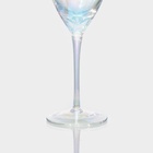 Набор бокалов для вина Magistro «Жемчуг» 400 мл, 6 шт., стекло, перламутровый - Фото 3