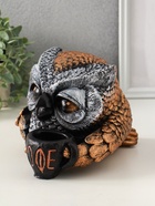 Копилка для денег «Сова с чашкой», гипс, 15×18 см, под бронзу с серебром - фото 809343788