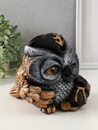 Копилка для денег «Сова в треуголке», гипс, 18×17 см, под бронзу с серебром - фото 809343791