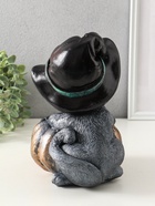 Копилка для денег «Кот с тыквой», гипс, 27×22 см, под бронзу с серебром - фото 809343802