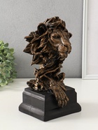 Копилка для денег «Лев на пьедестале», гипс, 31×18 см, под бронзу - фото 809343806