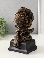 Копилка для денег «Лев на пьедестале», гипс, 31×18 см, под бронзу - фото 809343808