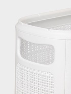 Плетёная корзина для белья с крышкой «Лён», 45 л, 43×20×60 см, белая - Фото 3