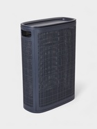 Плетёная корзина для белья с крышкой "Лён" 45л 43×20×60см, цвет графит - фото 61086992