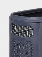 Плетёная корзина для белья с крышкой «Лён», 45 л, 43×20×60 см, графит - Фото 5