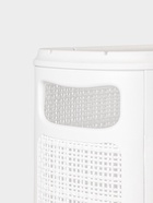 Плетёная корзина для белья с крышкой «Лён», 60 л, 43×20×80 см, белая - Фото 3