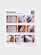 Плетёная корзина для белья с крышкой «Лён», 60 л, 43×20×80 см, белая - Фото 6