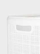 Плетёная корзина для белья с крышкой «Лён», 100 л, 43×32×80 см, белая - Фото 3