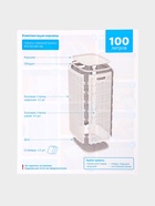 Плетёная корзина для белья с крышкой «Лён», 100 л, 43×32×80 см, графит - Фото 5