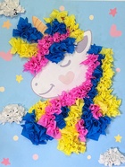 Объемная аппликация "Единорог". По методике Монтессори. 257122 - Фото 10