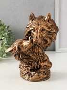 Копилка для денег «Волки - пара», гипс, 14×26 см, под бронзу - фото 809343834