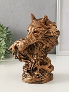 Копилка для денег «Волки - пара», гипс, 14×26 см, под бронзу - фото 809343837